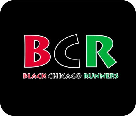 Black Chicago Runners Black Art  Mouse Pad